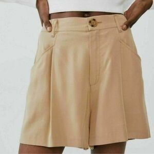 Zara Flowy Pleated Shorts